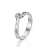 Pierścionek z białego złota z diamentem AJPZ_064